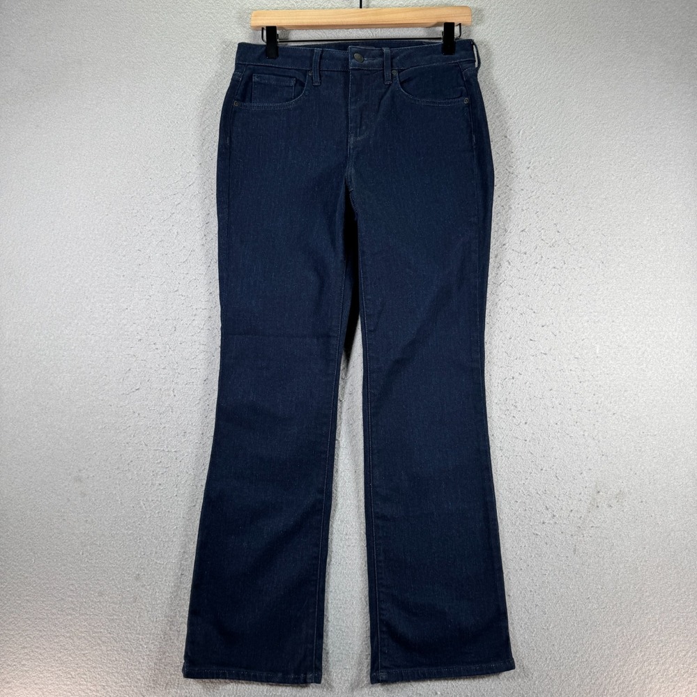 NYDJ Barbara Bootcut Jeans Womens‎ 4 Short Blue Dark Wash Denim Comfort Stretch